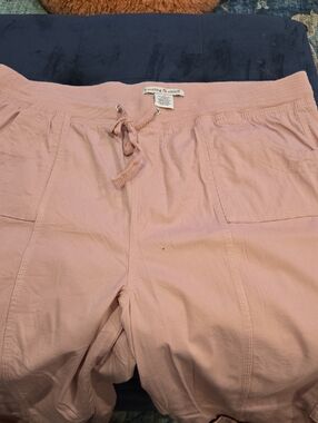 Hasting & Smith Pink Drawstring Capris